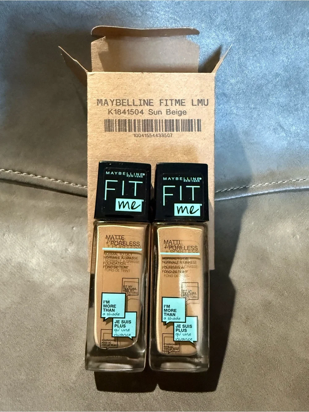 Maybelline Fit Me Matte + Poreless Foundation - Sun Beige (Pair)